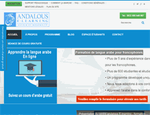 Tablet Screenshot of andalous-elearning.com